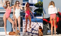 ‘Đỏ mặt’ với bikini khoét hông táo bạo của Kimberley Garner 