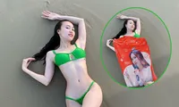 Ninh Dương Lan Ngọc tung ảnh bikini khoe vòng eo 54cm, fan tức tốc &apos;che lại&apos;