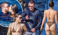 Justin Timberlake và bà xã Jessica Biel tình tứ mặn nồng ở biển