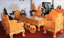 Ngắm bộ bàn ghế quý tộc làm từ 50 tấn ngọc Hoàng Long giá 8 tỷ đồng