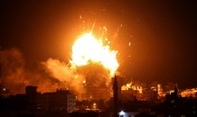 Israel dội bom xuống đài truyền hình của phong trào Hamas