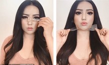 ‘Lột xác’ với kiểu trang điểm 'kỳ quái' bằng băng dính, sáp dẻo