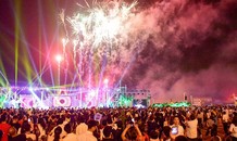 Màn pháo hoa rực rỡ khai hội Đền Hùng 2019