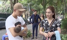 Hậu trường cảnh Dũng tình cảm bế con cho Thư khiến Vũ điên tiết
