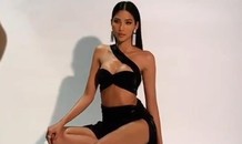 Hoàng Thùy khoe dáng nóng bỏng ở hậu trường