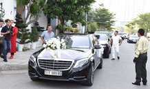 Dàn xe sang trong lễ rước dâu của ca sĩ Bảo Thy