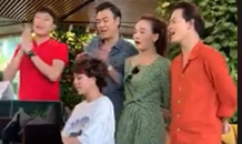 Clip Bảo Hân đệm đàn cho dàn diễn viên Về nhà đi con hát 'Cô bé mùa đông'