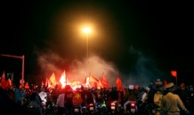 U22 Việt Nam vô địch, CĐV Đà Nẵng ăn mừng xuyên đêm