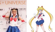 Hoa hậu Nhật Bản cosplay Thuỷ thủ Mặt trăng tại Miss Universe
