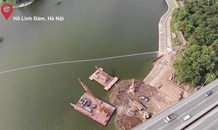 Hà Nội: Bắt đầu lấp một góc hồ Linh Đàm, thi công 2 cầu vượt