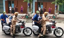 CSGT đón nam sinh ngủ quên mặc quần đùi đi thi: Người trong cuộc nói gì?