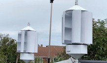 Turbine sản xuất điện từ gió khi xe chạy qua