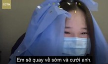 Lễ cưới qua mạng của nữ y tá Vũ Hán