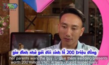 Bất ngờ với màn ứng xử của chàng trai khi nhà gái thách cưới 200 triệu đồng ở show hẹn hò