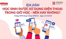 Báo Tiền Phong tổ chức tọa đàm: Học sinh được sử dụng điện thoại- Nên hay không?