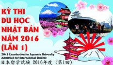 Kỳ thi du học Nhật bản Đợt 1 năm 2016 Kỳ thi du học Nhật bản Đợt 1 năm 2016