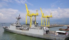 Khí tài hiện đại trên tàu chiến Hàn Quốc đến Đà Nẵng