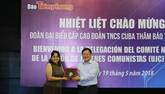 Đoàn đại biểu cấp cao T.Ư Đoàn TNCS Cuba thăm báo Tiền Phong Đoàn đại biểu cấp cao T.Ư Đoàn TNCS Cuba thăm báo Tiền Phong