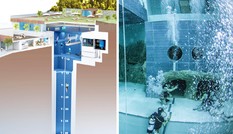 Choáng với bể bơi có độ sâu bằng tòa nhà 14 tầng Choáng với bể bơi có độ sâu bằng tòa nhà 14 tầng
