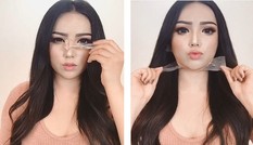 ‘Lột xác’ với kiểu trang điểm 'kỳ quái' bằng băng dính, sáp dẻo