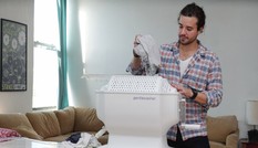 Máy giặt làm sạch quần áo trong 5 phút không cần điện