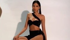 Hoàng Thùy khoe dáng nóng bỏng ở hậu trường