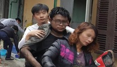 Cứu nam thanh niên ngạt khói trong vụ cháy nhà ở Hà Nội