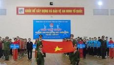 Học sinh, sinh viên ngành công an tranh tài thể thao