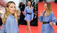 Mặc váy như pyjama của chồng, siêu mẫu Nam Phi khoe chân dài mê mải
