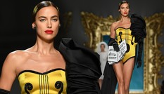Siêu mẫu Nga Irina Shayk quyến rũ xuất thần trên sàn diễn Moschino