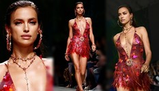Irina Shayk khoe trọn vẻ nóng bỏng với váy ngắn xẻ sâu