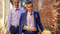 Chú rể Hà Nội ngã gãy tay vì bạn bè tung hứng