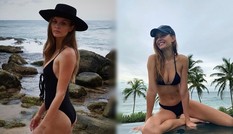'Chân dài' Victoria's Secret diện bikini hút mắt ở Sri Lanka