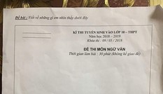 Đề Văn chỉ một dấu chấm: Thỏa mãn 'thách thức' người ra đề