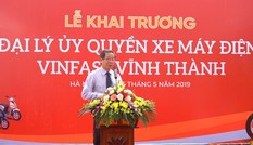 Khai trương đại lý ủy quyền xe máy điện VinFast Vĩnh Thành