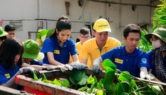 Một ngày làm sạch môi trường cùng á hậu Hoàng Thùy