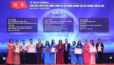 Trao thưởng hai giải báo chí về xây dựng Đảng và phát triển văn hóa