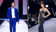 Nguyễn Thị Loan phấn khích khi xem thủ môn Bùi Tiến Dũng diễn catwalk