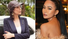 Hà Kiều Anh trẻ trung với style nữ sinh, Mâu Thuỷ diện váy lông vũ gợi cảm