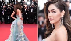‘Mỹ nhân đẹp nhất Thái Lan’ mặc váy xuyên thấu, khoe nội y ở Cannes