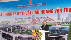 Thủ tướng Nguyễn Xuân Phúc dự Lễ thông xe cây cầu “cánh chim biển”