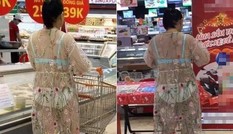 Trang phục như đi biển ở siêu thị, người phụ nữ bị chỉ trích về 'văn hoá ăn mặc'