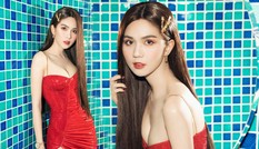 Ngọc Trinh lại 'thiêu đốt' ánh nhìn với váy bó sát trễ ngực