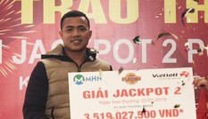 Vietlott trao giải Jackpot 3,5 tỷ đồng cho khách hàngở Hưng Yên Vietlott trao giải Jackpot 3,5 tỷ đồng cho khách hàngở Hưng Yên