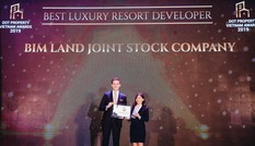 Bimland tiếp tục nhận giải thưởng danh giá trong lĩnh vực BĐS cao cấp
