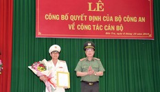 Công bố quyết định của Bộ trưởng Công an về công tác cán bộ