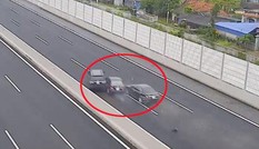 Fortuner mất lái gây kinh hoàng trên cao tốc Hà Nội - Hải Phòng
