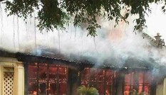 Đình cổ hơn 300 năm ở Thái Bình cháy rụi