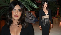 Priyanka Chopra diện váy khoét cổ khoe vòng một căng tràn