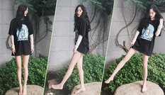 Dương Mịch diện mốt quần ‘mất tích’, đôi chân dài nuột gây bão mạng